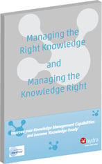 Cover of managing the right knowledge and managing the knowledge right