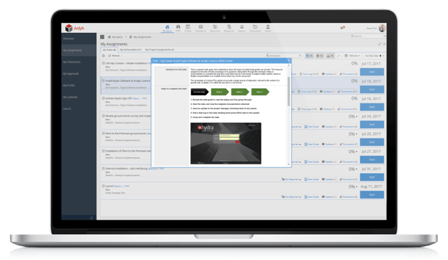 Hydra knowledge management screenshot